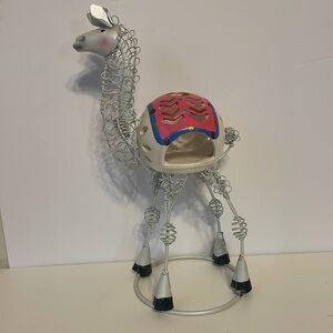 Pier One llam bobble head tea light holder